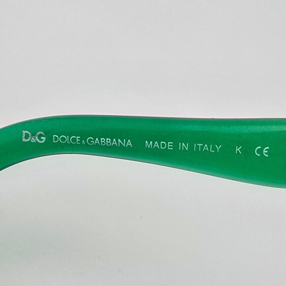 *SOLD* Dolce & Gabbana D&G8081 1782/8G Crystal Green Frame Blue Lens Sunglasses - Picture 8 of 12